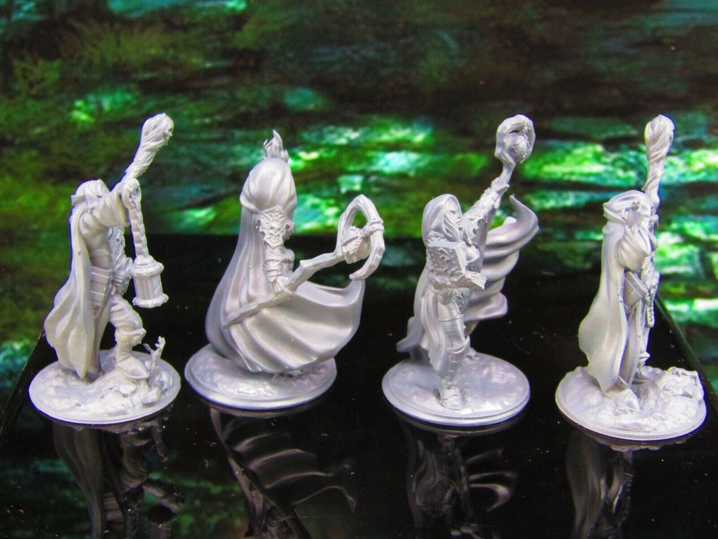 4pc Necromancers Dark Council Set Mini Miniature Model Character Figure