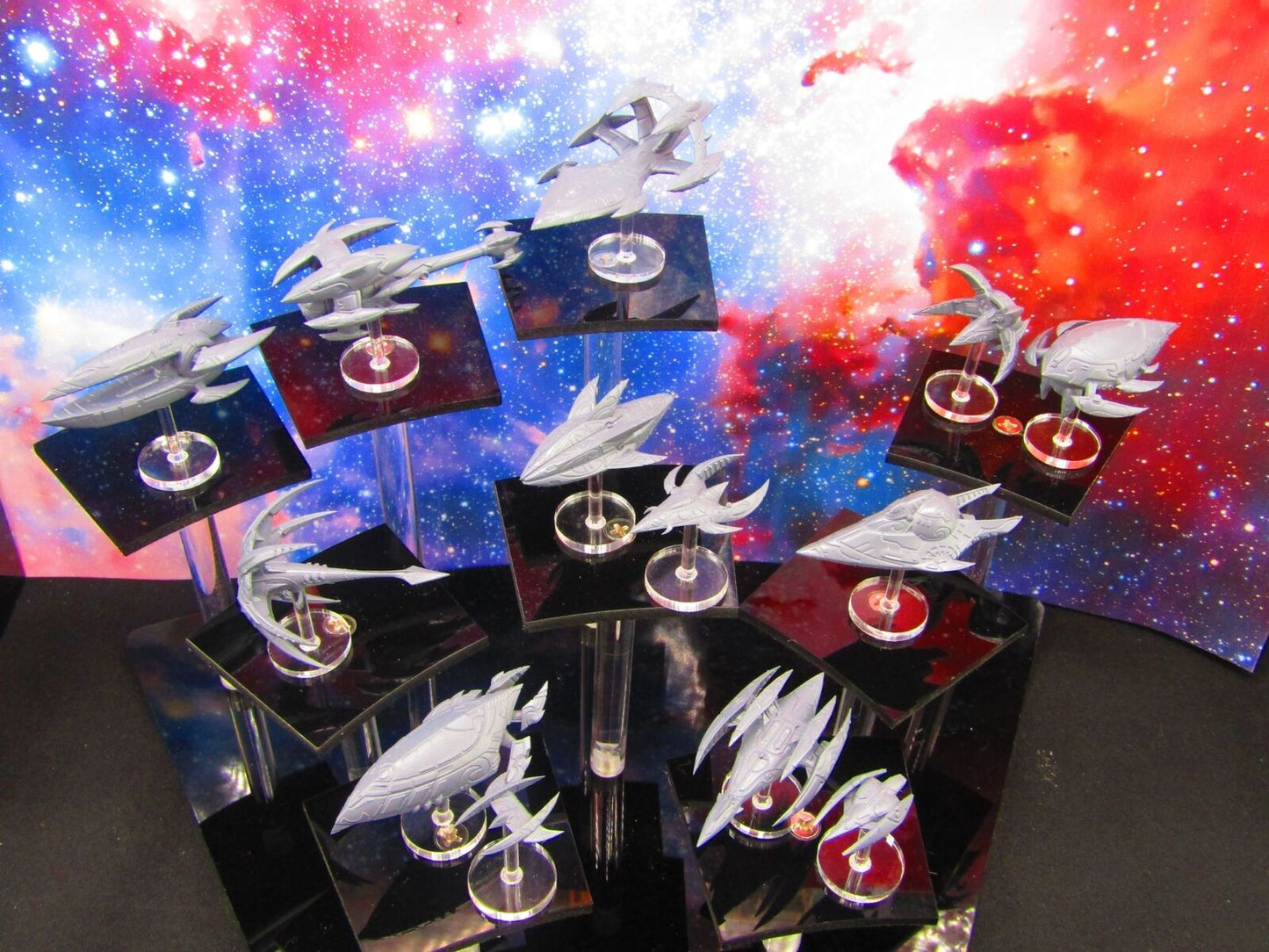 13pc Kshellik Full Set W/ Flight Stands & Rods Astra Nebula Billion Suns