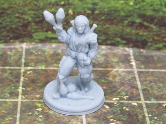 Street Performer Entertainer Juggler Mini Miniature Figure 3D Printed Model