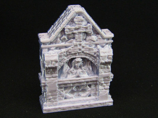 Roadside Holy Shrine A Scatter Terrain Scenery 3D Printed Mini Miniature Model
