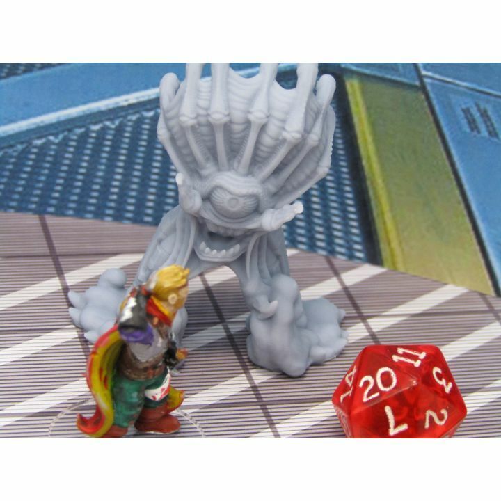 Rocket Pack Mech Beholder Mini Miniature Scatter Terrain Scenery 3D Printed Mode