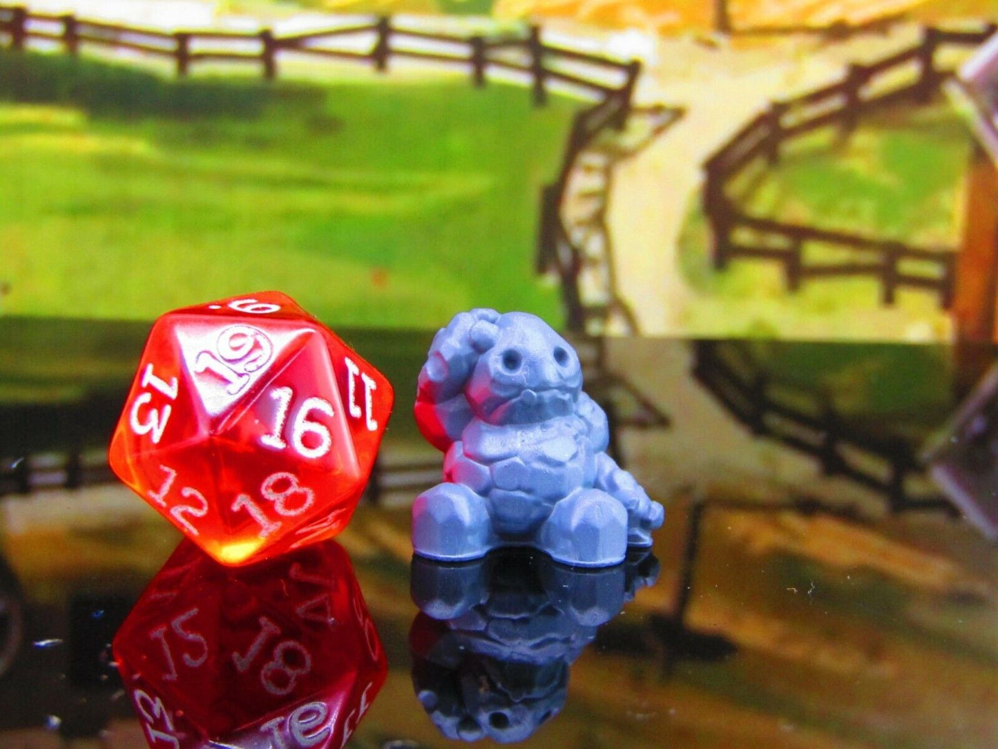 Stunned Sitting Clod Earth Elemental Dirt Folk Mini Miniature Model Character