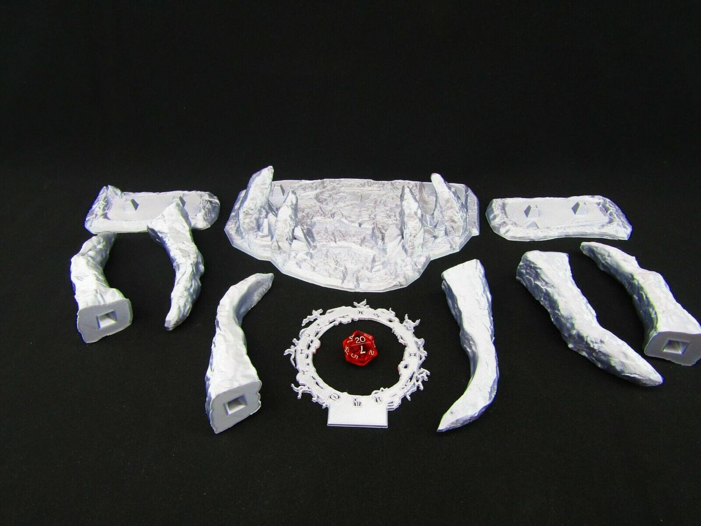 Portal & Rocky Spikes Scatter Terrain Scenery 3D Printed Mini Miniature Model
