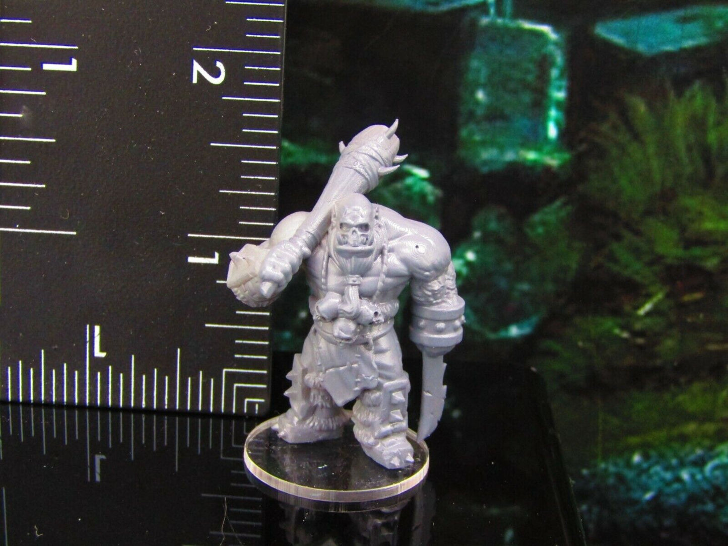 Orc Guard Soldier With Club and Blade Mini Miniature Model Character Figure