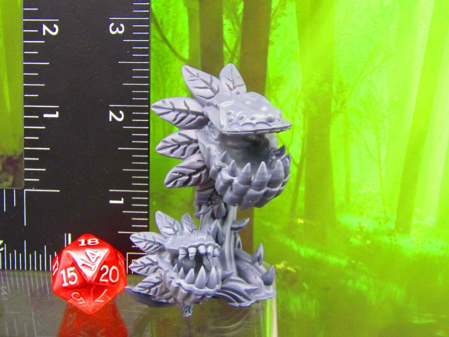 3pc Carnivorous Monster Maneating Plant Set Mini Miniature Figure 3D Printed