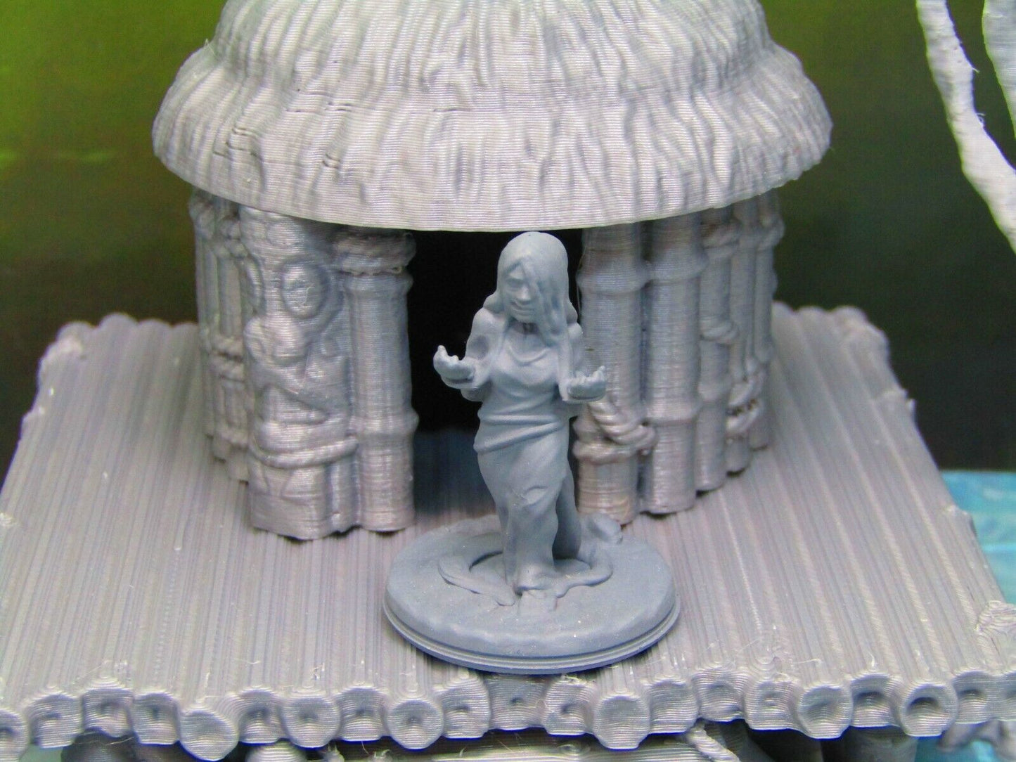 Swamp Hag Witch Marsh Hut + Trees Set Scatter Terrain Scenery 3D Printed Model