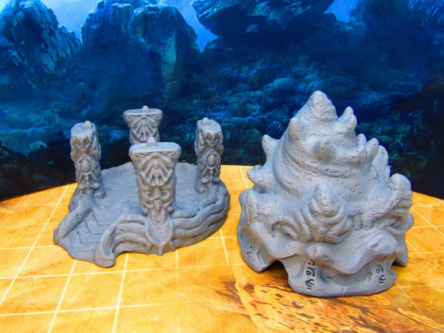 Merfolk Underwater City Altar Gazebo Building Scenery Scatter Terrain Props