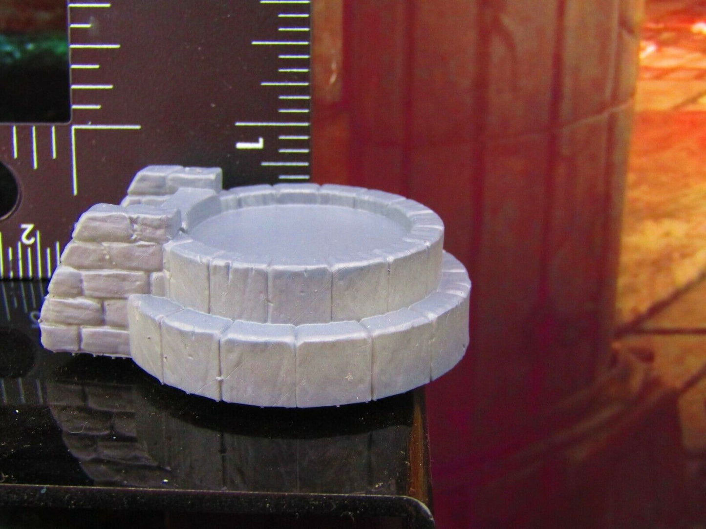 Stone Reflecting Pool / Wishing Well Scatter Terrain Scenery Mini Miniature