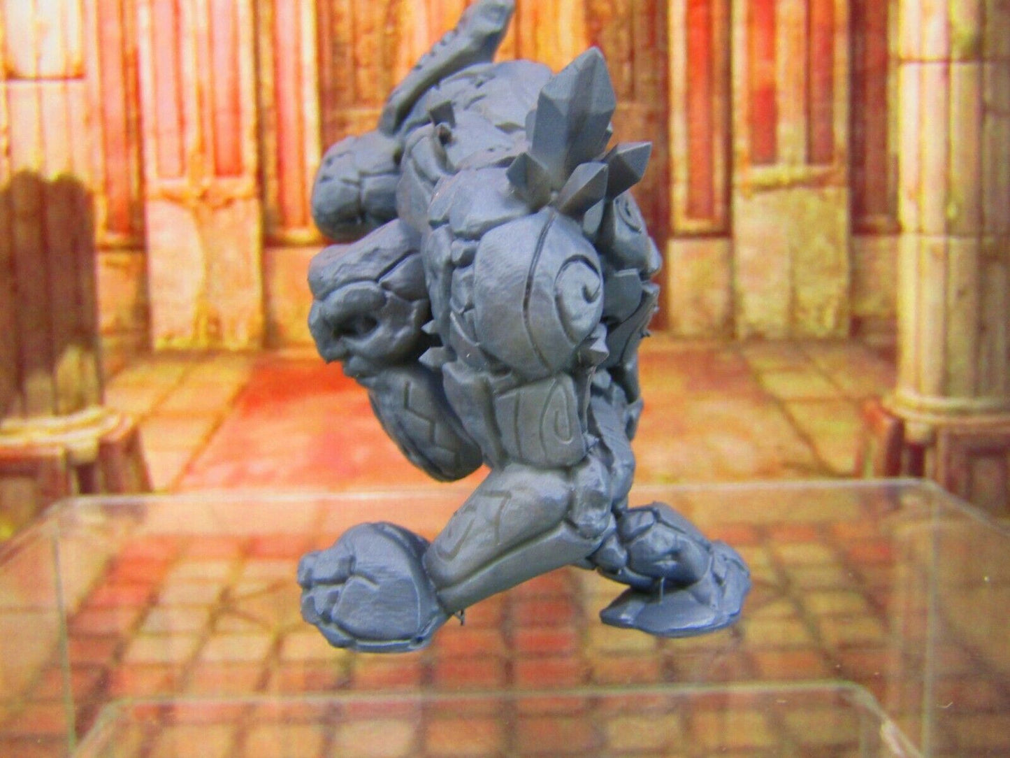 Rock Golem Monster Mini Miniature Figure 3D Printed Model 28/32mm Scale RPG