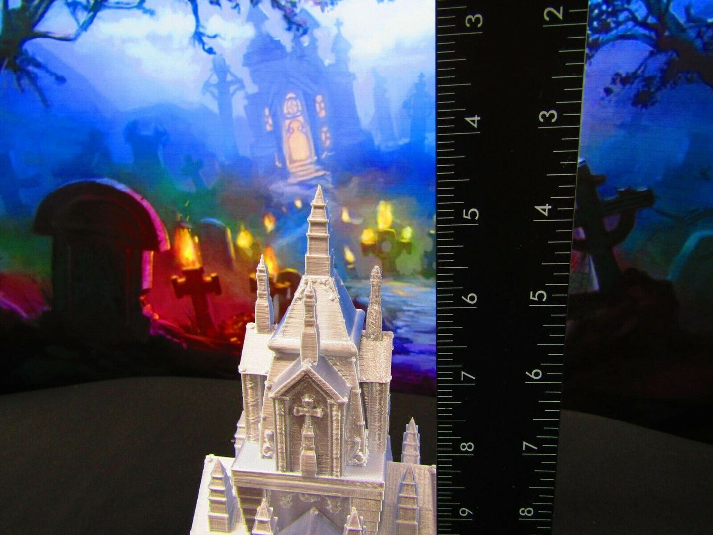 3 Mausoleum Tomb 9pc Grave Set for Graveyard / Cemetery Scatter Terrain Scenery