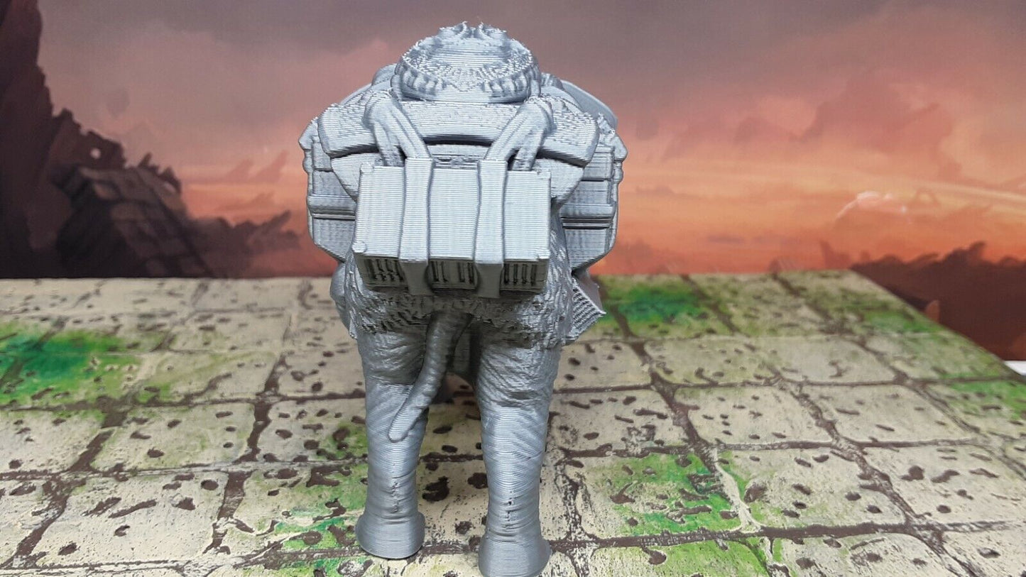 Pack Travelling Merchant Elephant Mini Miniature Figure 28-32mm Tabletop Gaming