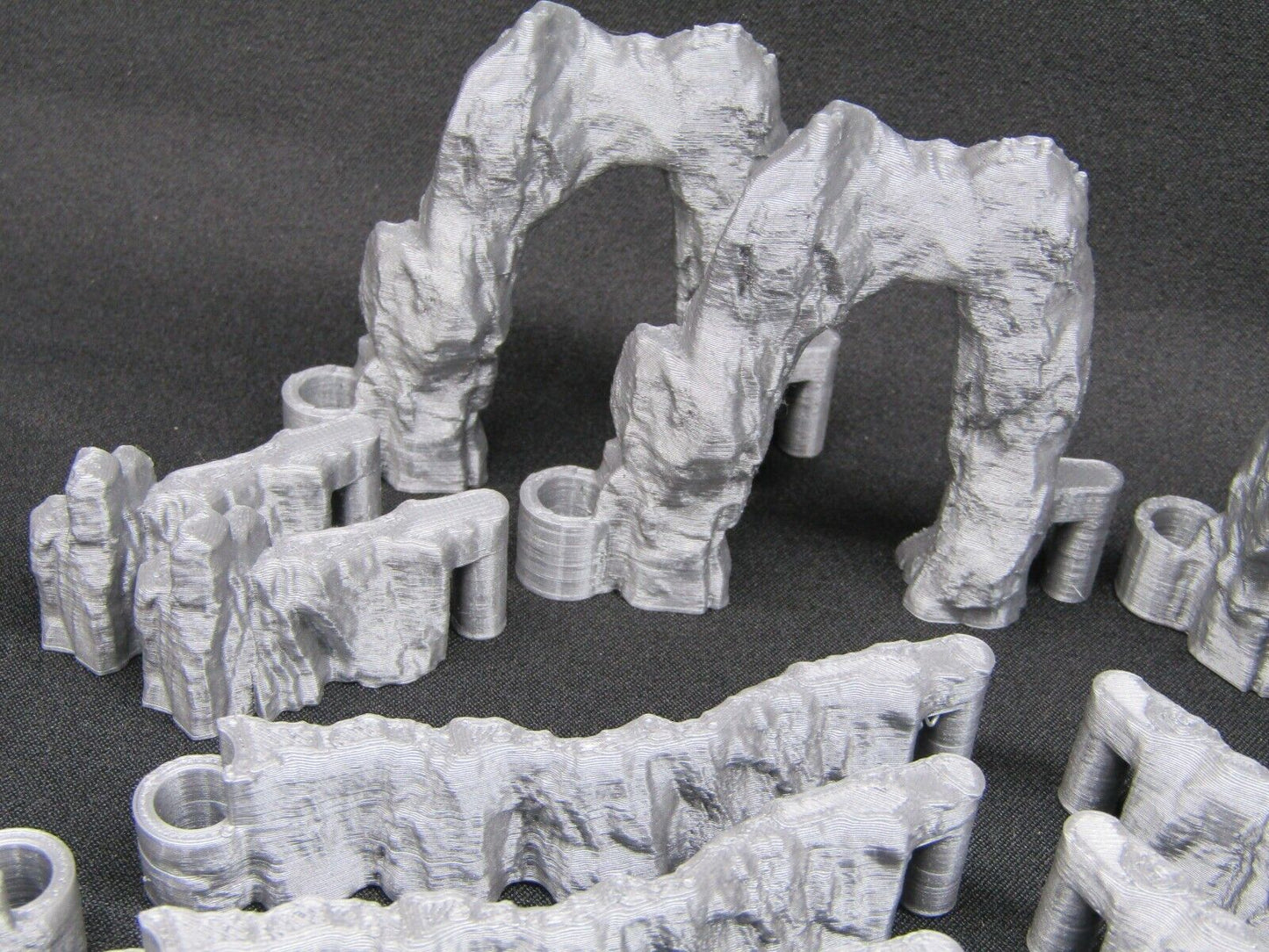 24pc DungeonSticks Dry Caverns Map Building Wall Tile Set Scenery Terrain