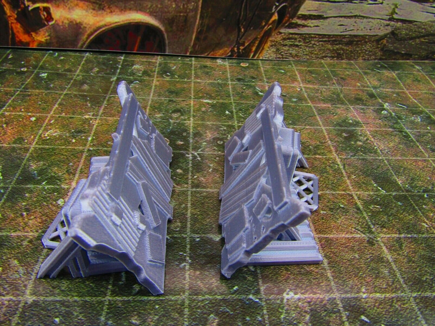 2pc Junk Wall Settlement Barricade B Scatter Terrain Scenery Wasteland