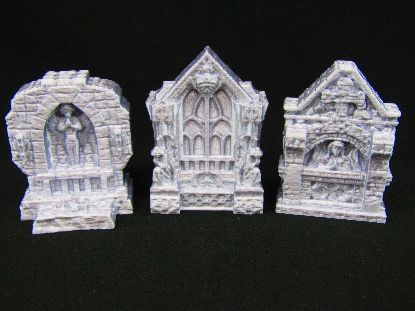 3pc Roadside Holy Place Shrines Scatter Terrain Scenery 3D Printed Mini
