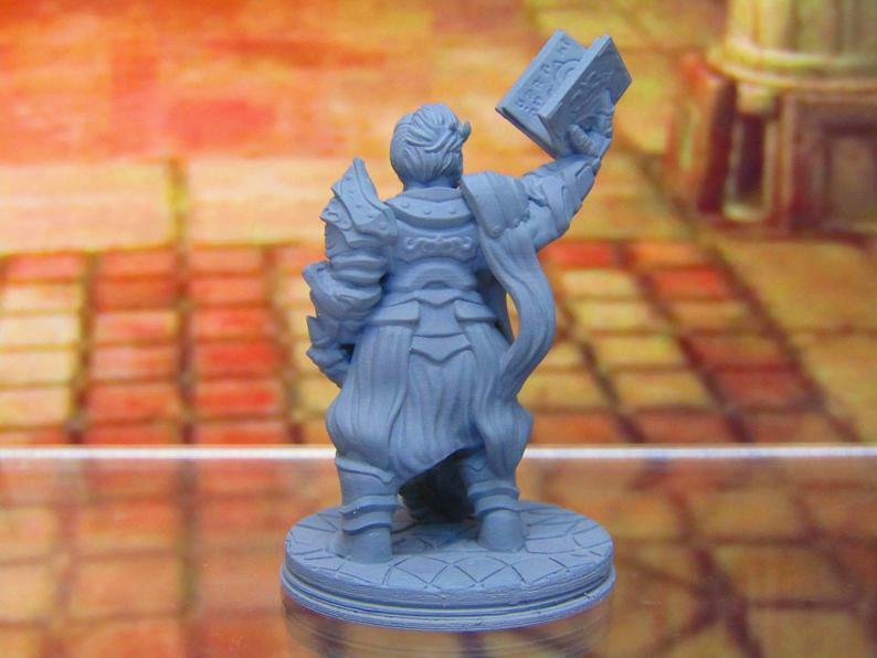 Preaching Paladin Knight Holy Order of Ash Mini Miniature 3D Printed Model