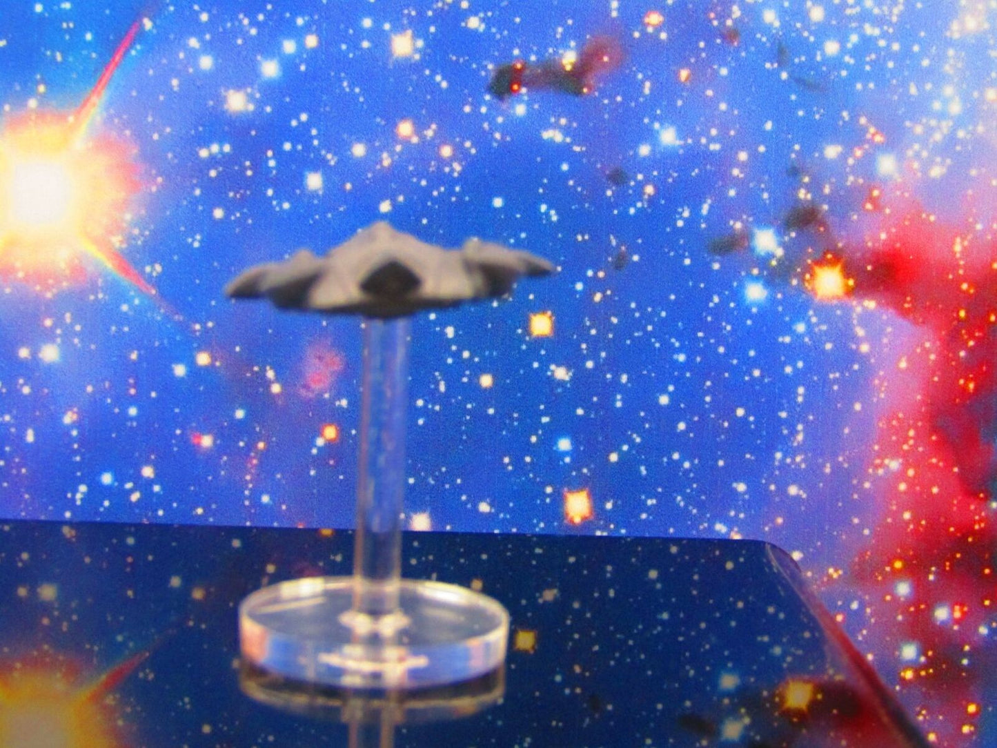 Kshellik Gunship Scout Mass 1 W/ Flight Stand & Rod Astra Nebula Billion Suns