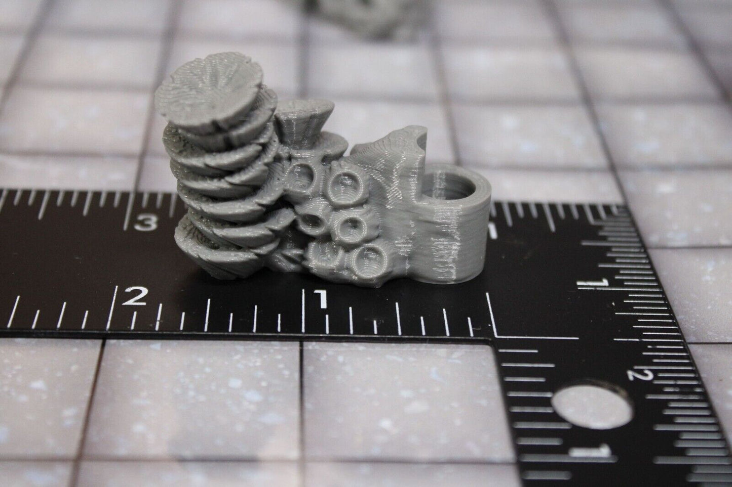 4pc Underwater Labyrinth Coral Wall Ends Walls Dungeonsticks Map Set Scenery D&D