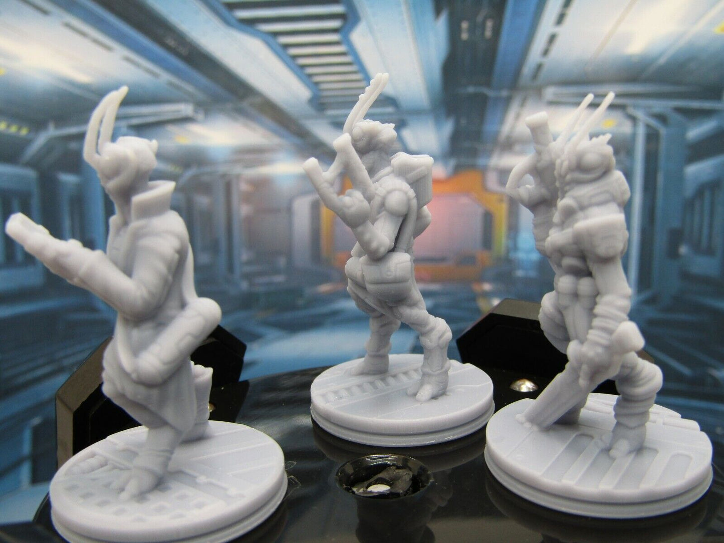 Alien Insectoids Lot of 3 Mini Miniature Scatter Terrain Scenery 3D Printed
