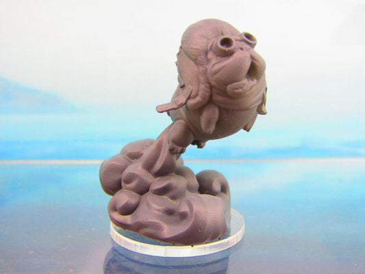 Self Propelled Rocket Pug Dog Pet Companion Familiar Mini Figure 3D Printed