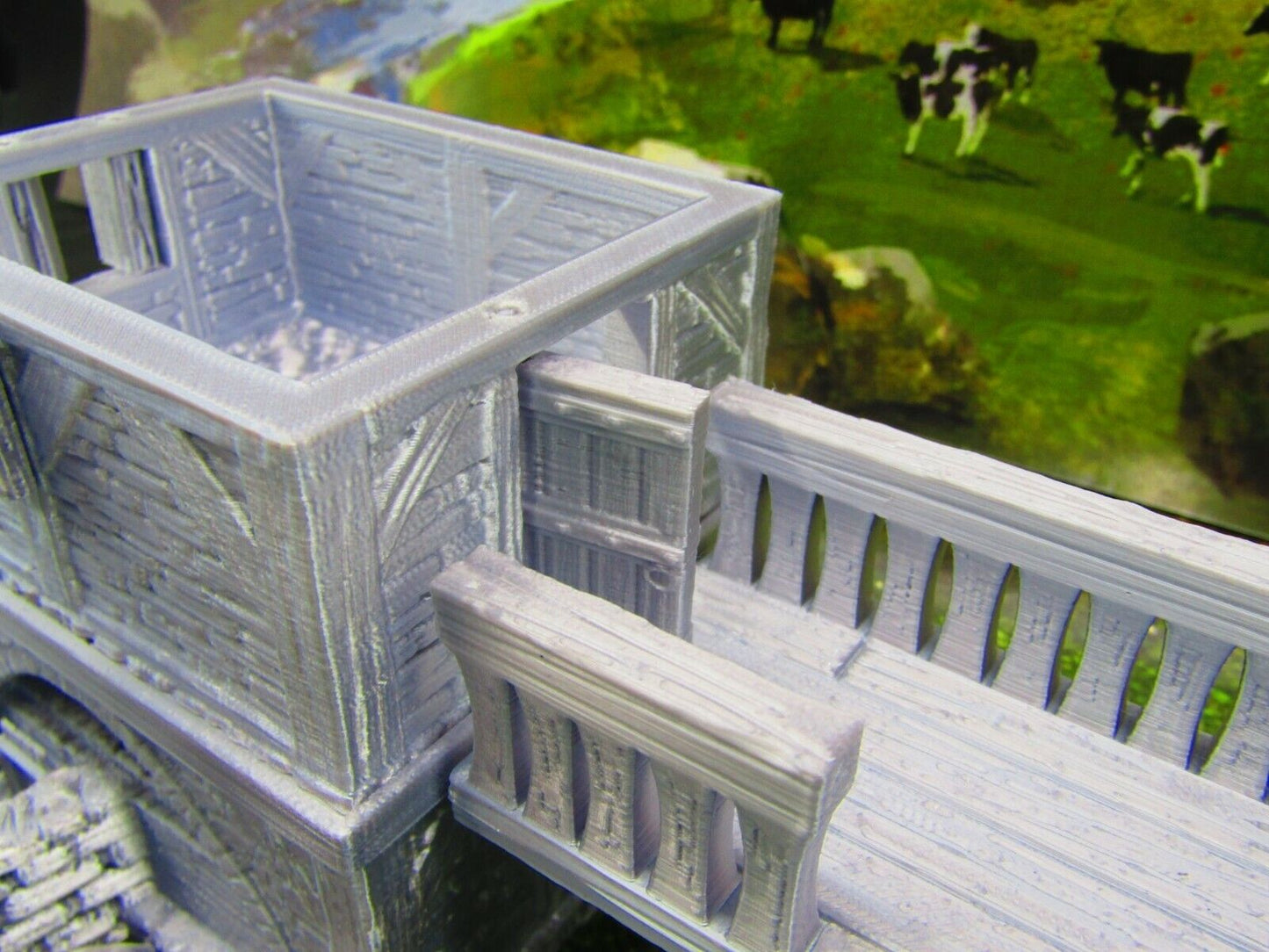 Village Center Mill, Stable, Blacksmith, & Shops Scatter Terrain Scenery 3D