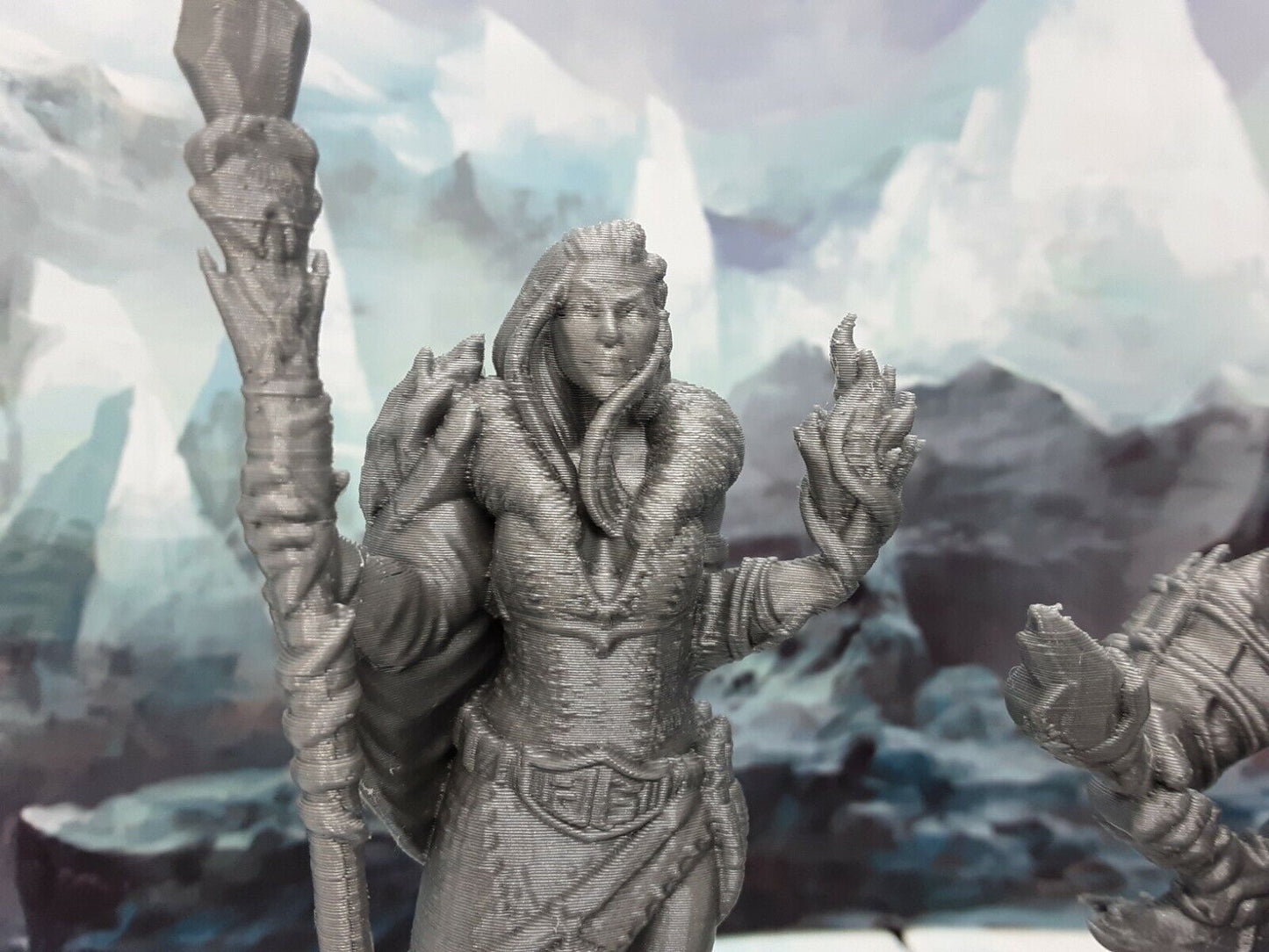 Frost Giant Pair Miniature Mini Figure Fantasy Tabletop Game Dungeons & Dragons