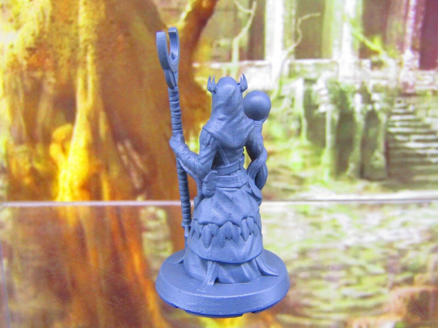 Mage Summoner Female Cultist Zealot Mini Miniatures 3D Printed Resin Model