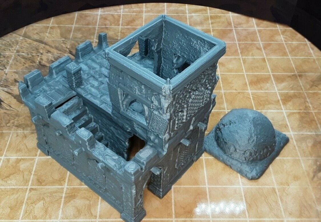 2 Floor Domed Roof Desert House Removable Floors Scatter Terrain Scenery