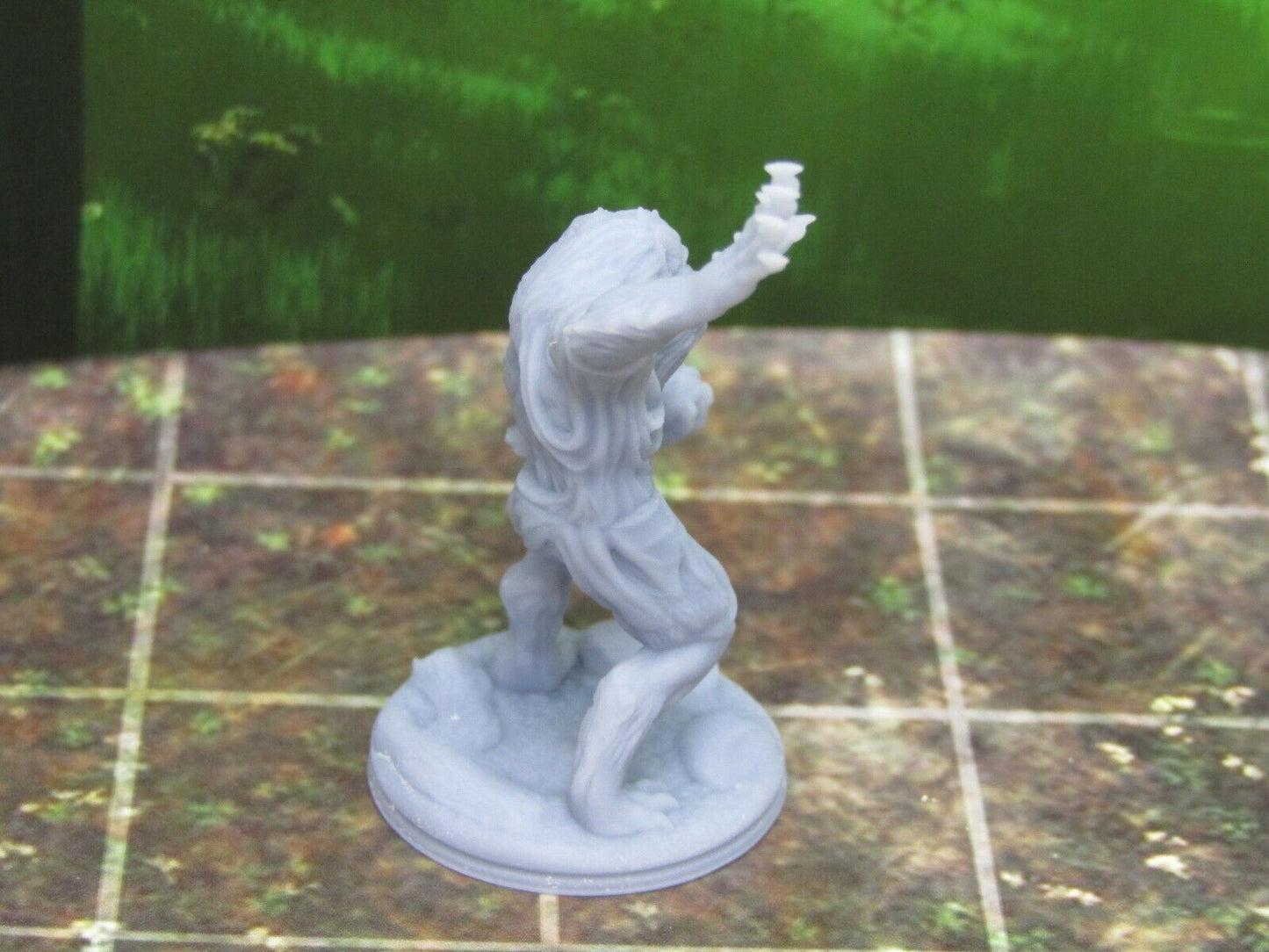 Scowling Werewolf Miniature Mini 3D Printed Resin Model RPG Tabletop Gaming D&D