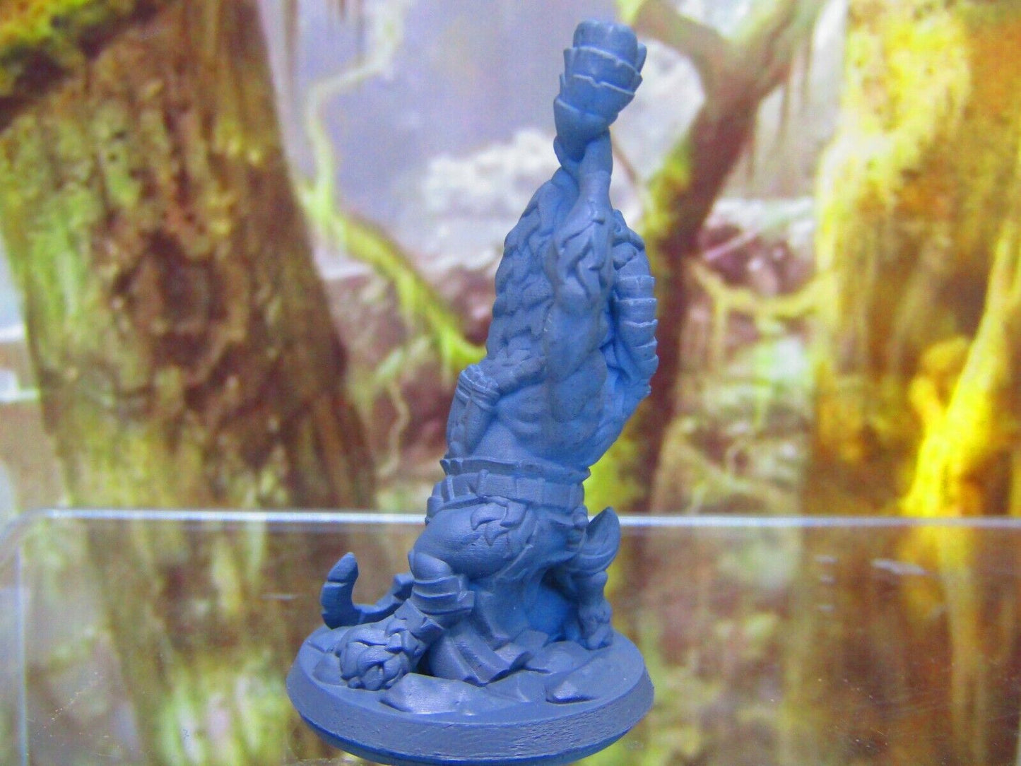 Goatman War Crier w/ Horn Mini Miniature Figure 3D Printed Model 28/32mm Scale