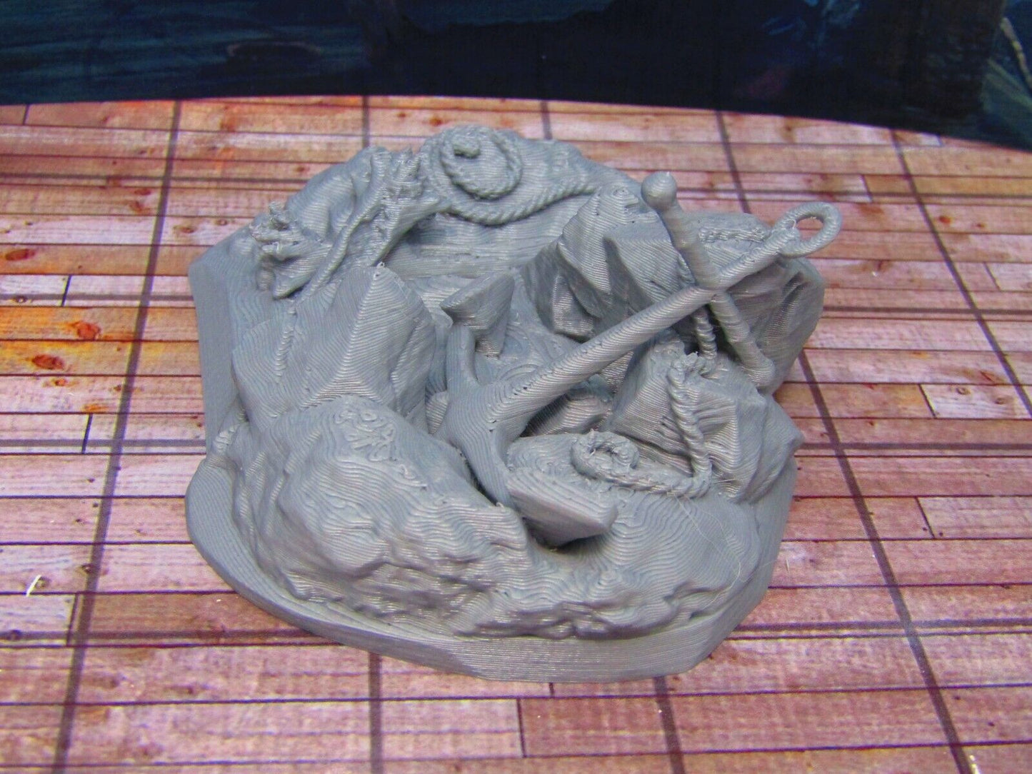 Anchor on Rocks for Docks Coast Seashore Scenery Scatter Terrain Props