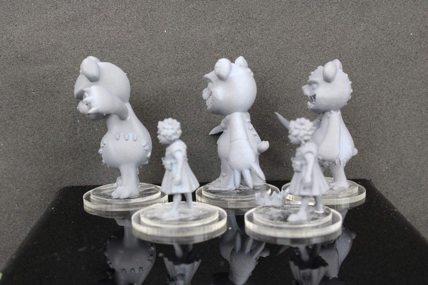 5pc Goldilocks & 3 Bears Mini Miniature RPG Tabletop Gaming Wargaming D&D