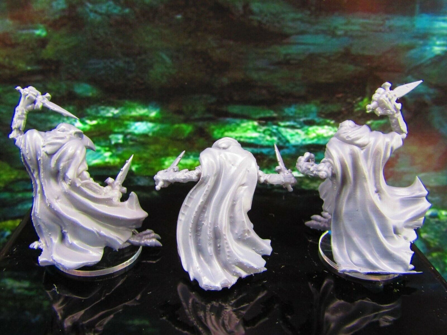 3pc Skeletal Raven SET Mini Miniature Model Character Figure 28mm/32mm Scale