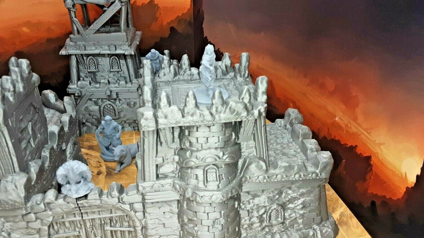 23 Piece Desert Village Set W/ Buildings and Villagers Minis Scenery Terrain D&D