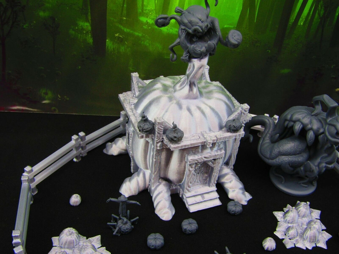 36pc Halloween Pumpkin Blight Farm Encounter Set Scatter Terrain Scenery