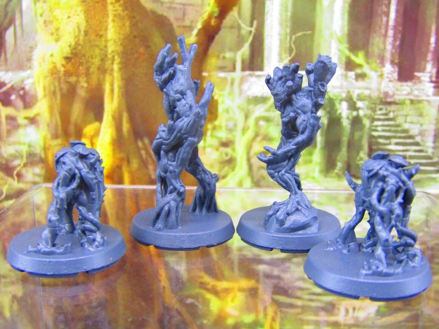 4pc Tree, Twig, Vine Blight Monsters Mini Miniatures 3D Printed Resin Model