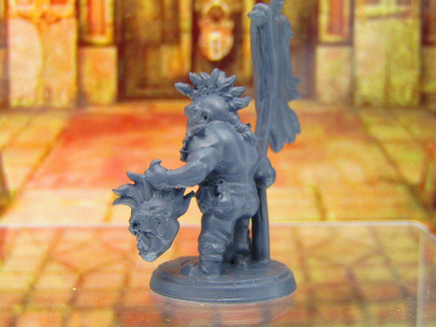 Tegnar the Bloodthirsty Berserker Barbarian Dwarf Mini Miniature 3D Print DnD