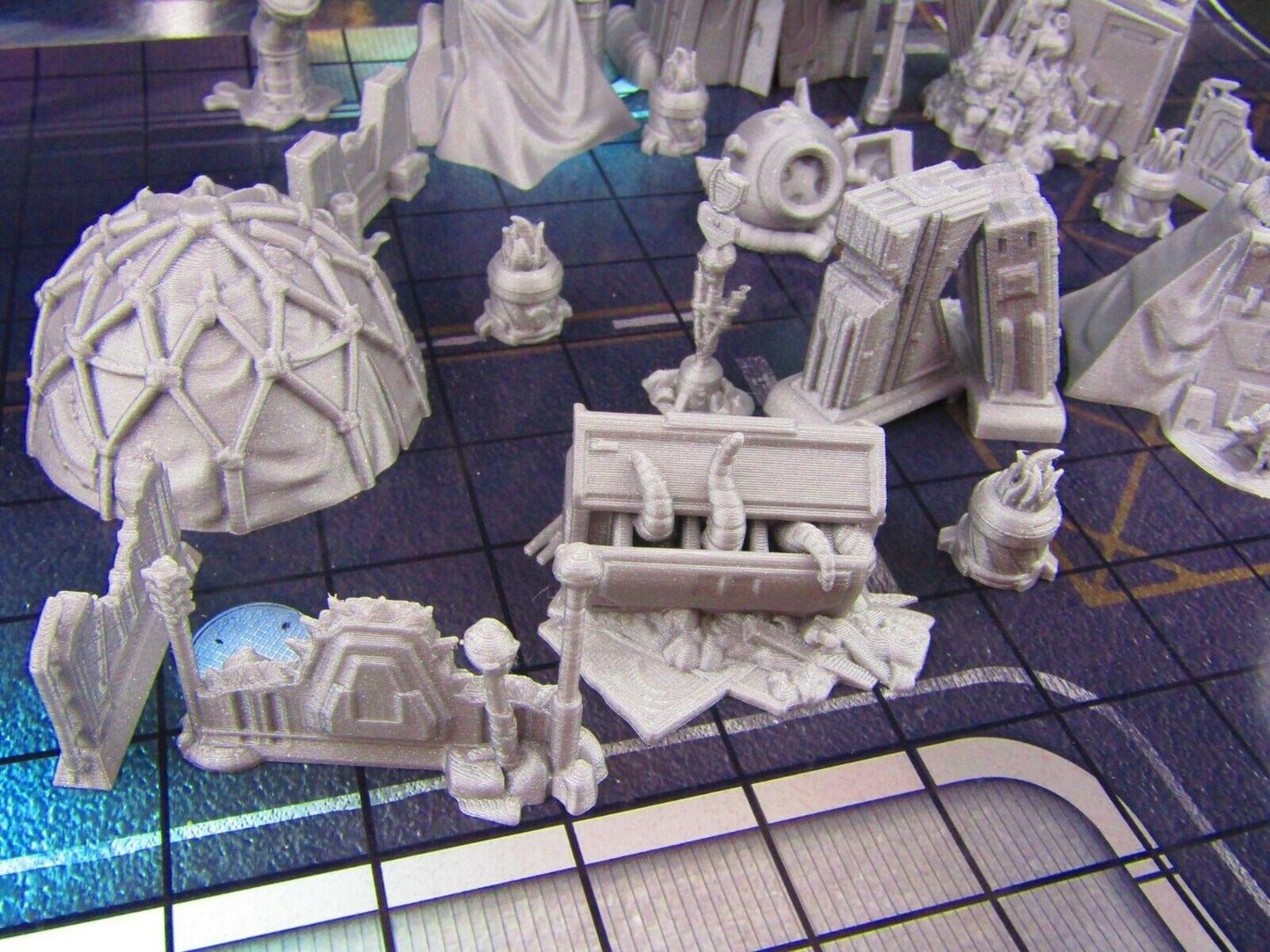 18pc Inner City Poverty Stricken Slums Scenery Scatter Terrain 3D Printed Model