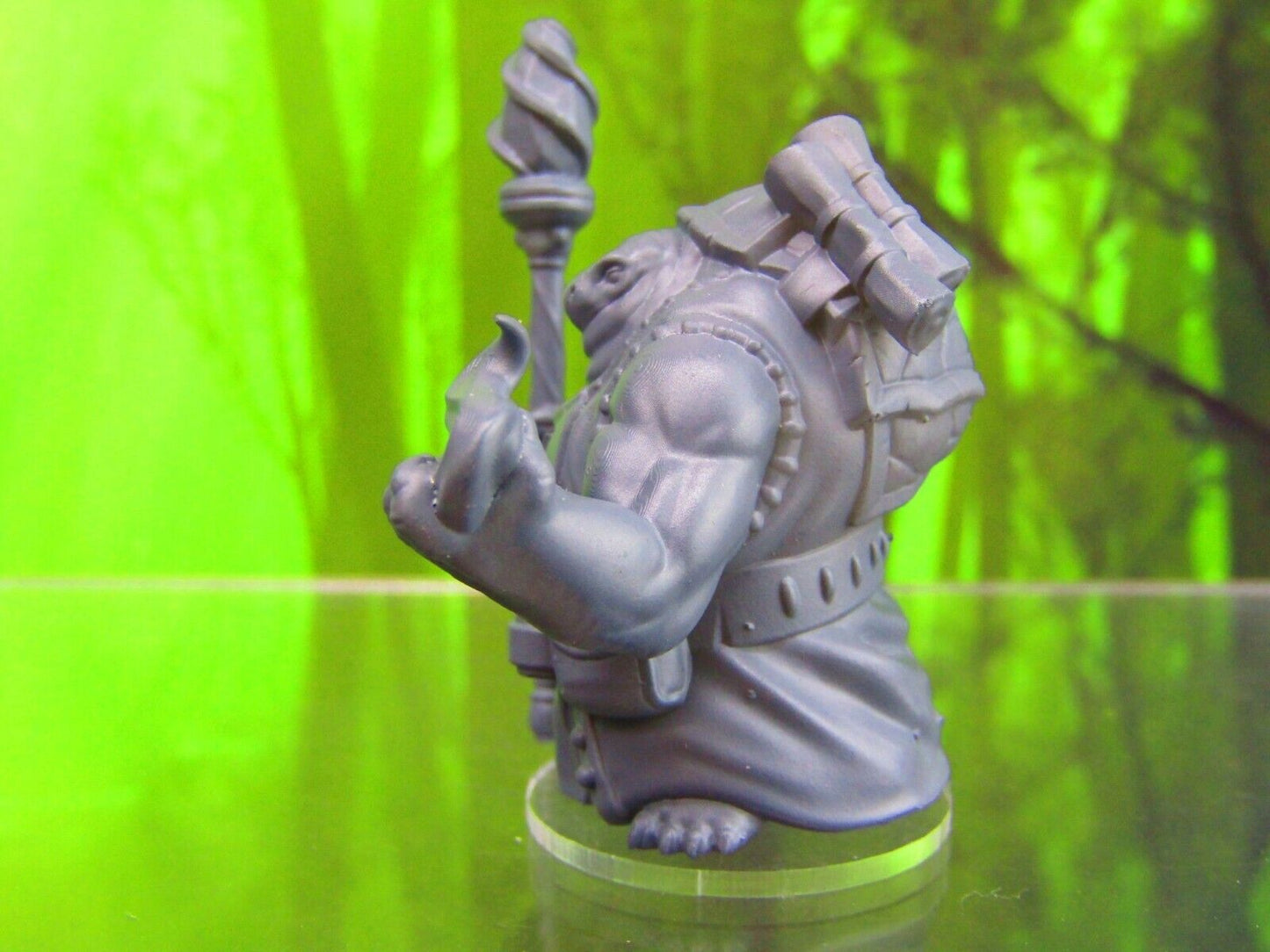 Tortle Sorcerer Wizard Magician Turtle Man Mini Miniature Figure 3D Printed