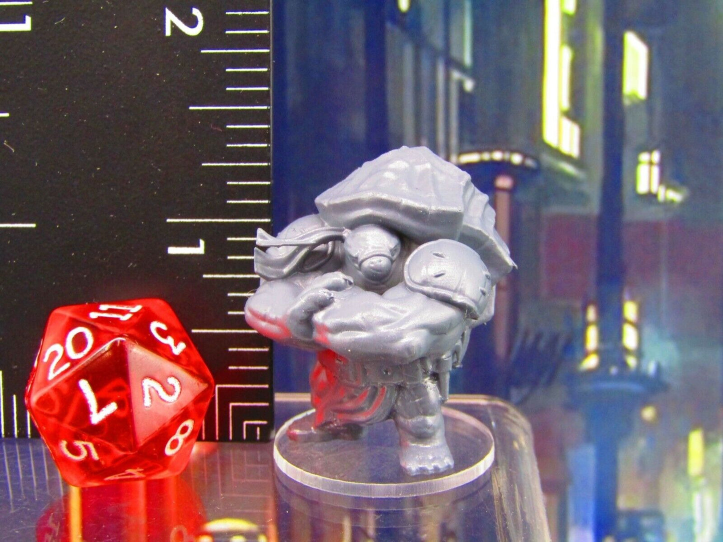 Tortle NInja D Turtle Man Race Mini Miniature Figure 3D Printed Model 28/32mm