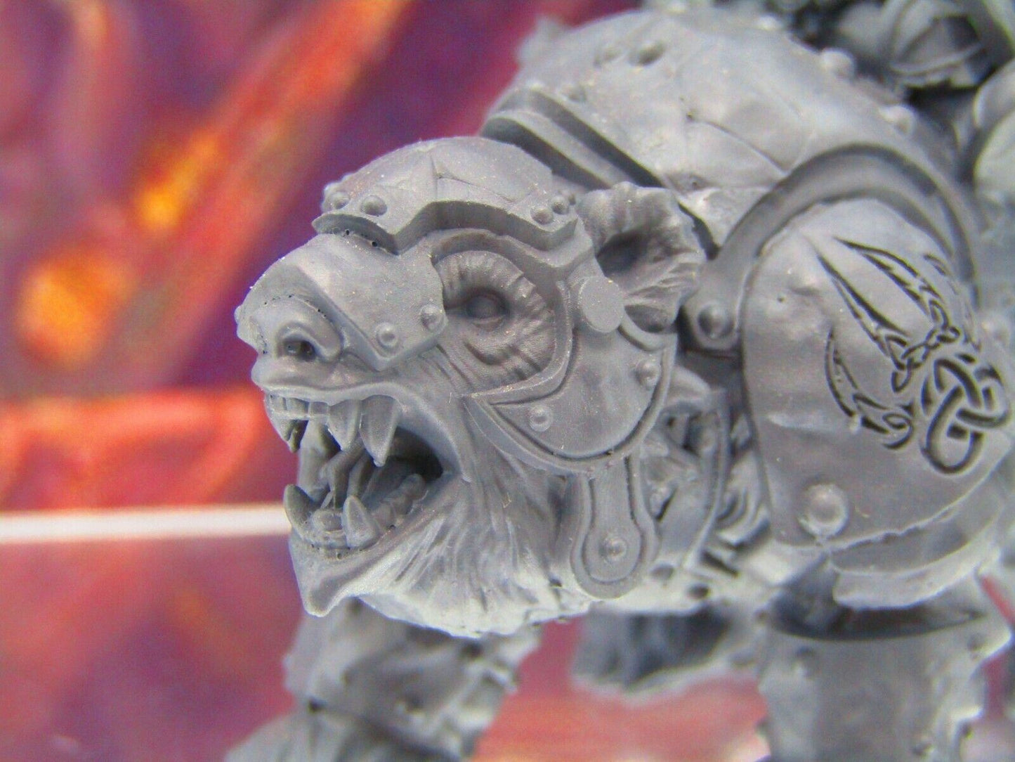 Dwarven Queen Battle Ready on War Bear Mini Miniature Figure 3D Printed Model