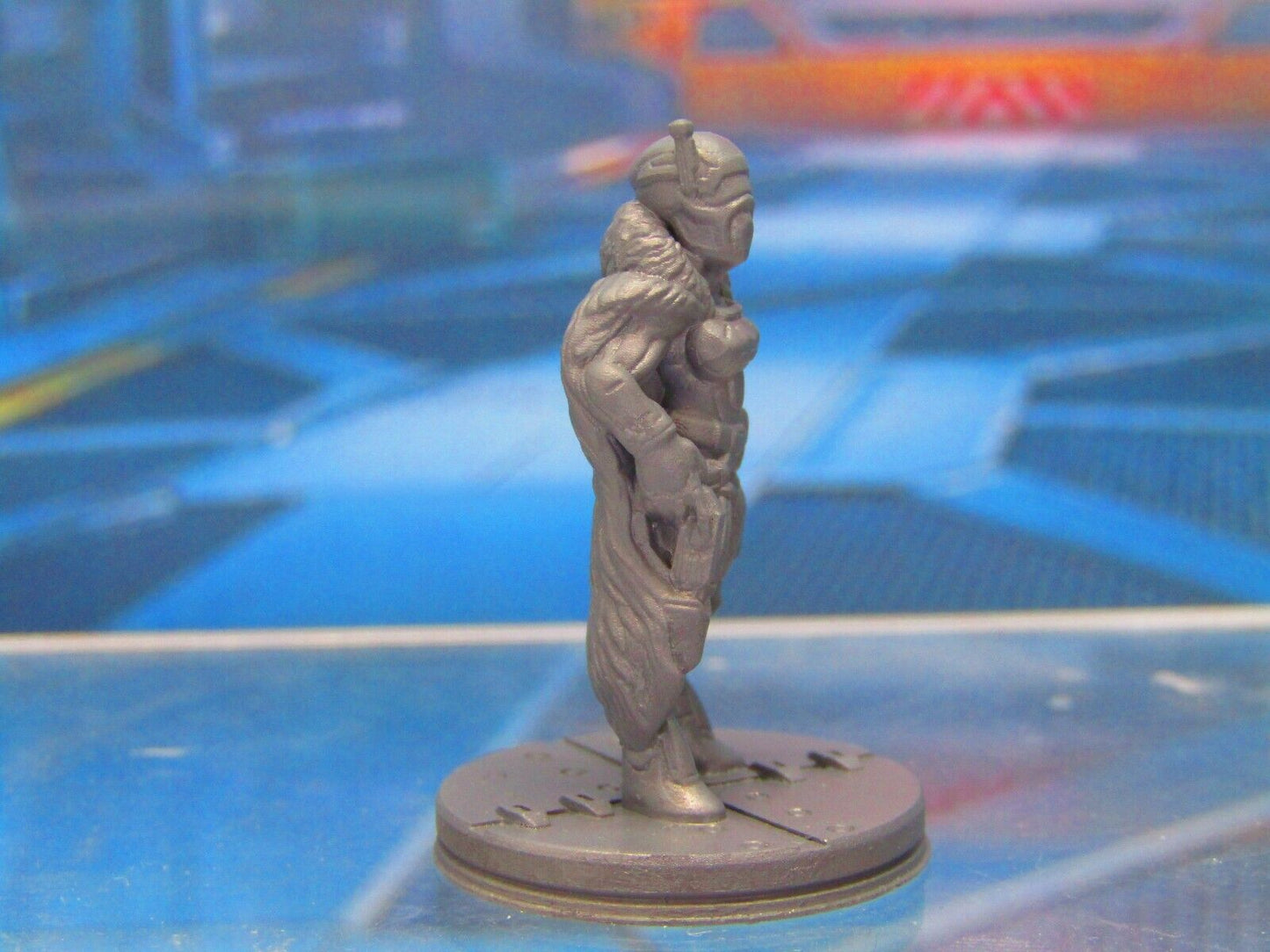 Female Galactic Human Bounty Hunter Mercenary Mini Miniature 3D Printed Model