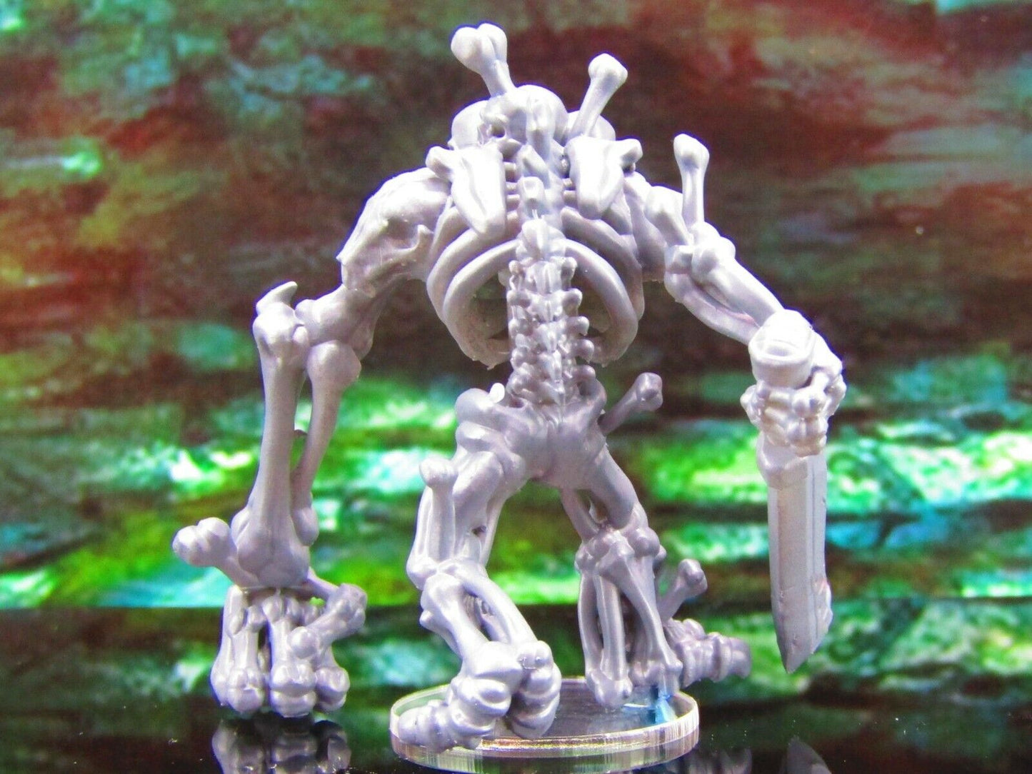 3 Headed Bone Golem Monster Mini Miniature Model Character Figure