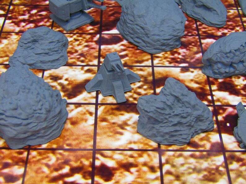 16 Piece Ground Surface Canyons Military Base Defense Installations Set