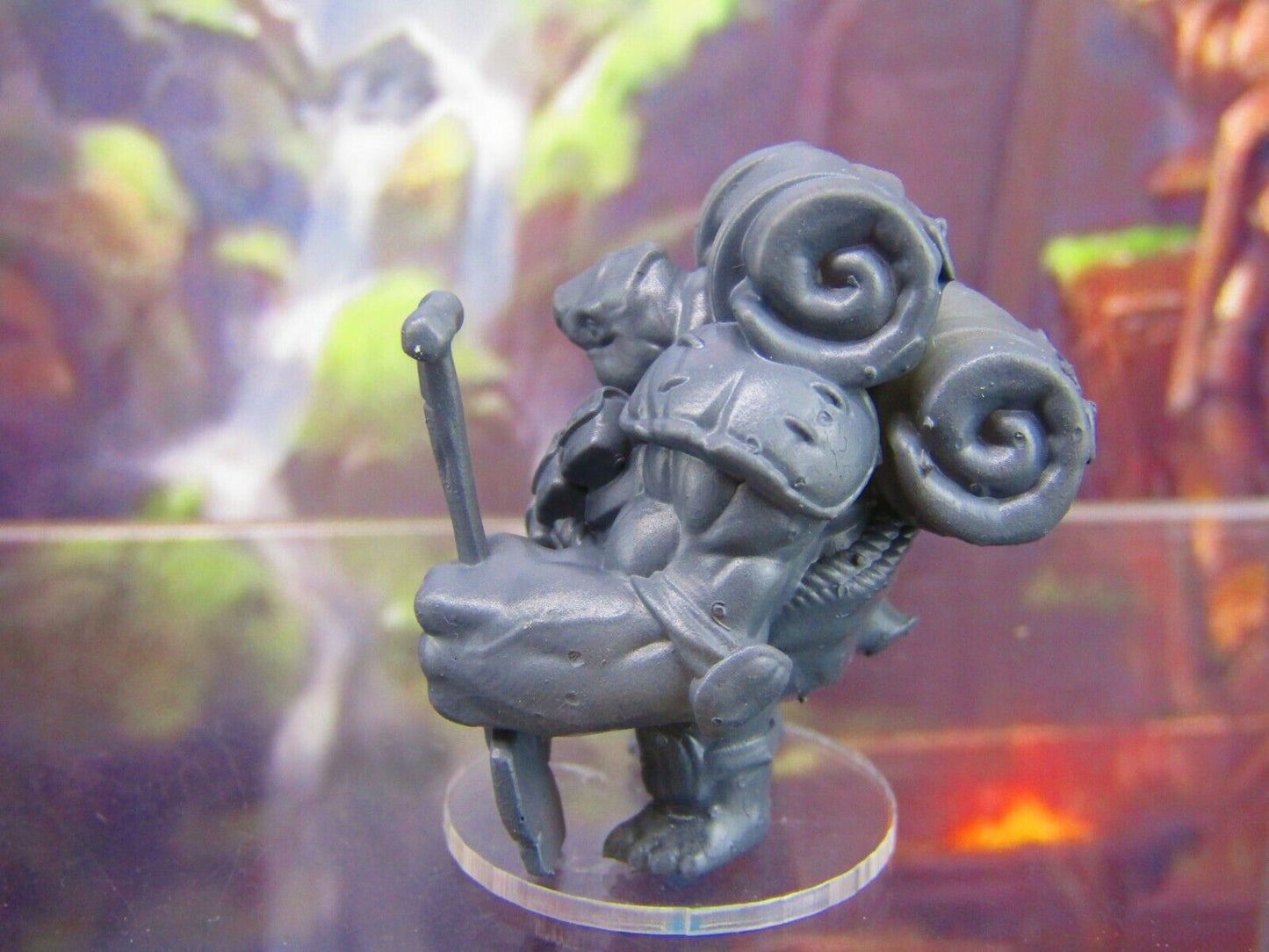 Tortle Miner w/ Shovel Turtle Man Race Mini Miniature Figure 3D Printed Model
