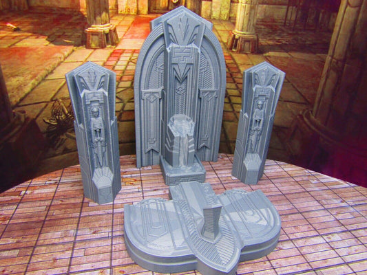 5 pc Small Church Monastery Cathedral Scatter Terrain Scenery Tabletop Gaming