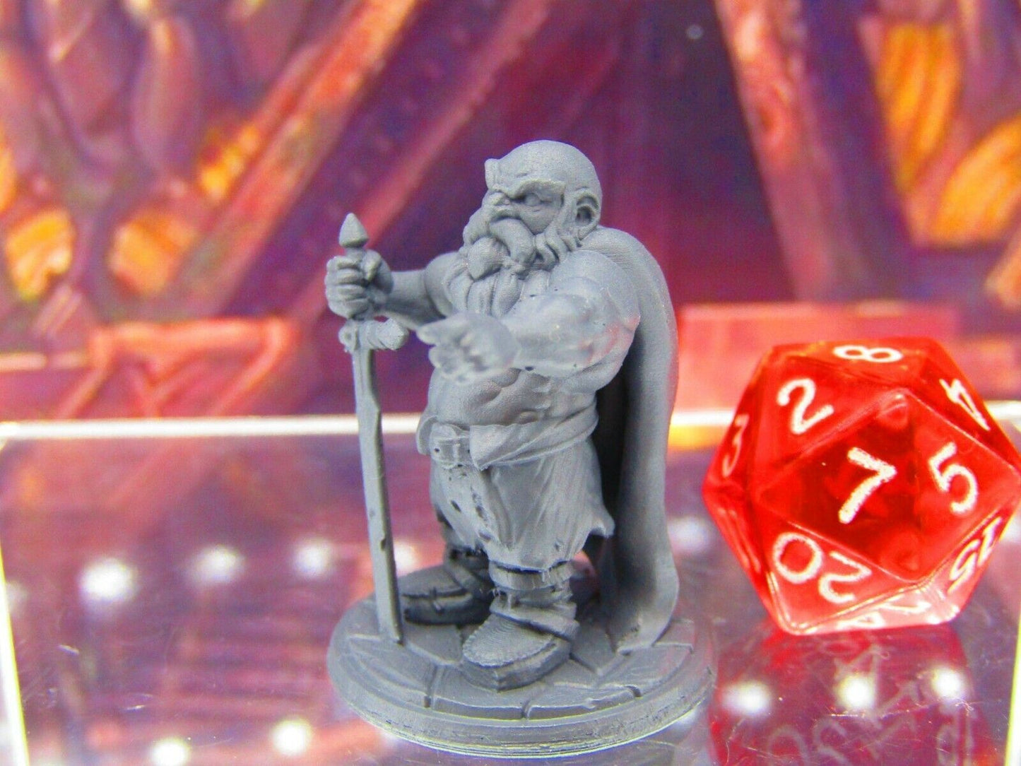 Ordain the Insane Battleworn Berserker Dwarf Mini Miniature 3D Printed Model DnD