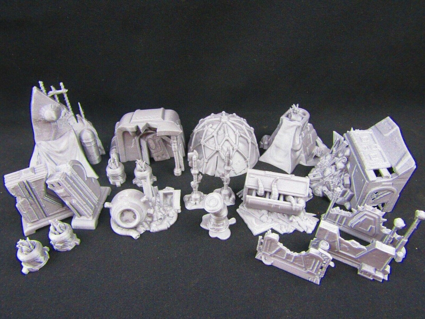 18pc Inner City Poverty Stricken Slums Scenery Scatter Terrain 3D Printed Model