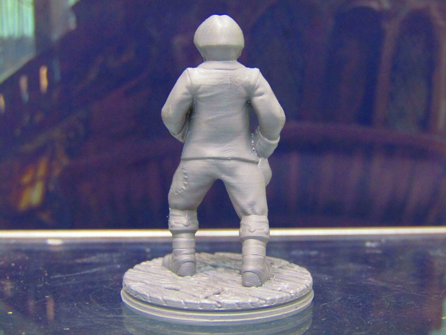 Snazzy Human Pirate Crewman w/ Eyepatch Mini Miniature Figure 3D Printed Model