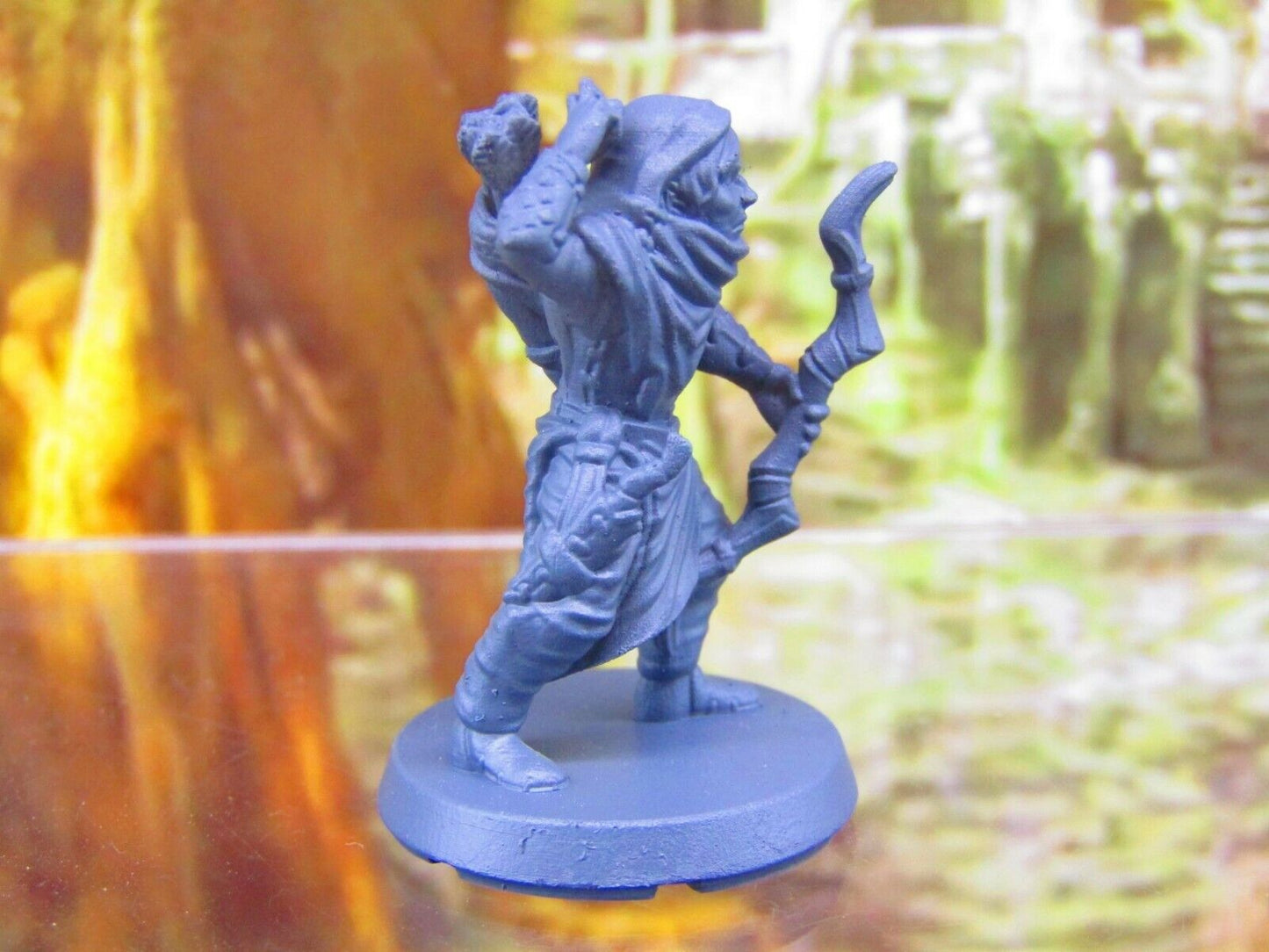 Half Elf Ranger Druid Player Character Mini Miniatures 3D Printed Resin Model