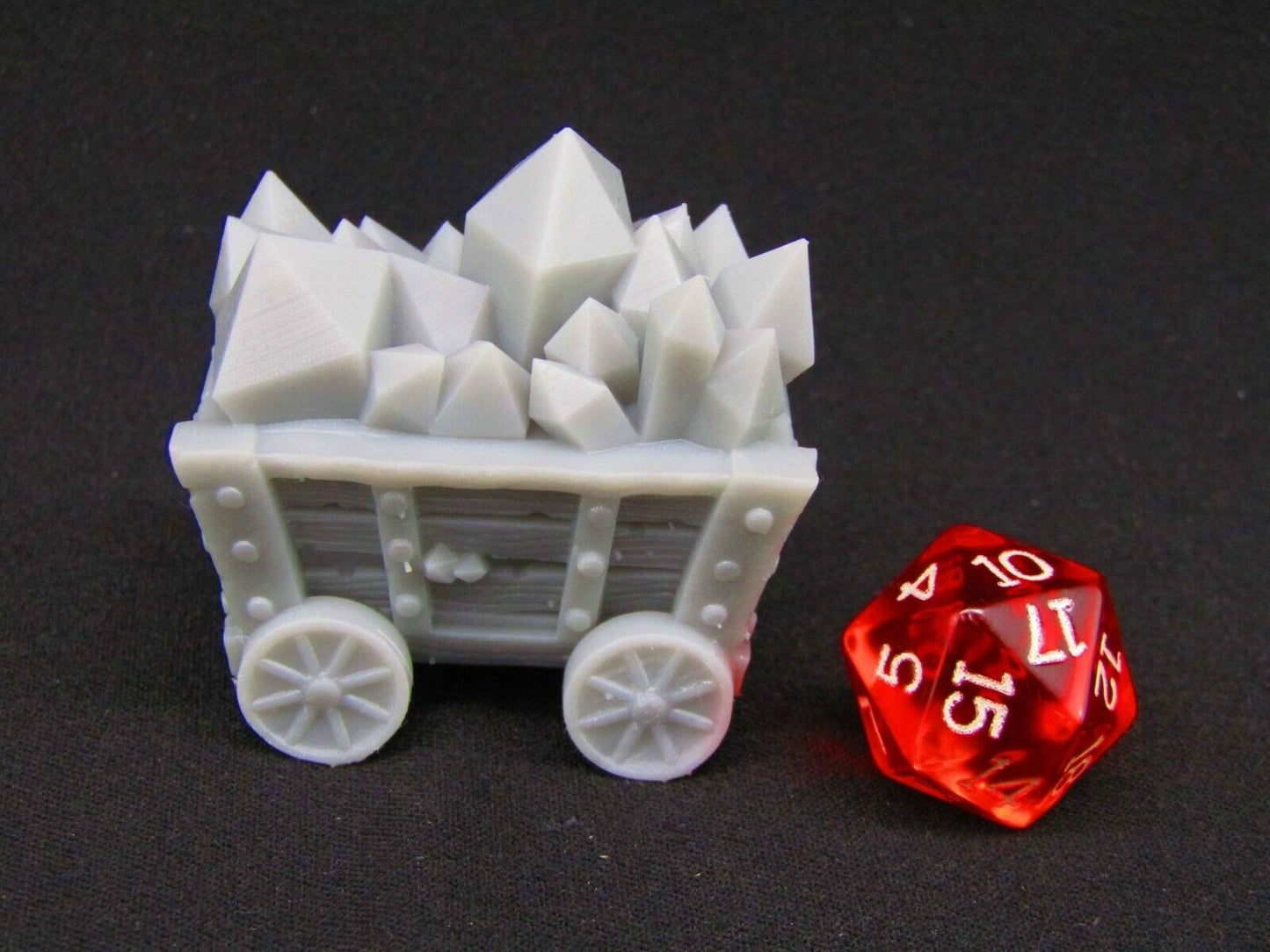 Large Mining Cart Scatter Terrain Scenery 3D Printed Mini Miniature Model